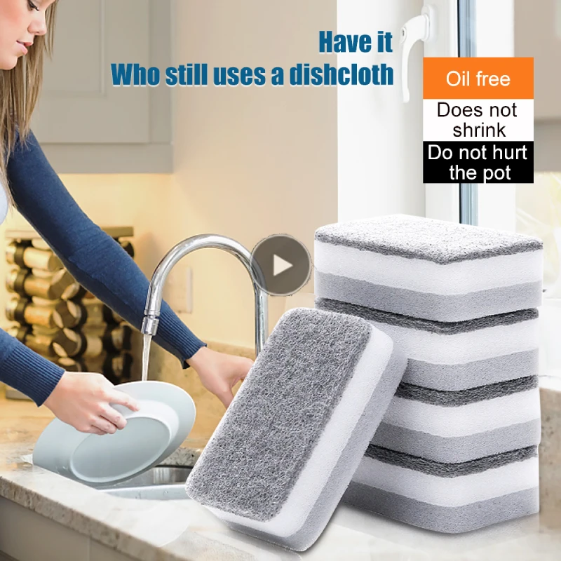 5Pcs Double-sided Cleaning Spongs Household Scouring Pad Kitchen Wipe Dishwashing Sponge Cloth Dish Cleaning Towels Accessories
5Pcs Double-sided Cleaning Spongs Household Scouring Pad Kitchen Wipe Dishwashing Sponge Cloth Dish Cleaning Towels Accessories