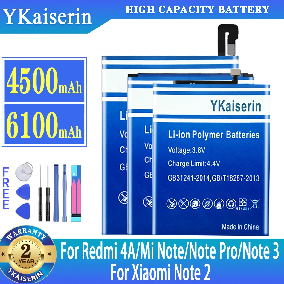 YKaiserin BN30 BM48 BM3A BM34 BM21 Battery For Xiaomi Mi Note Pro 3 Note3 For Redmi 4A For Xiaomi Note 2 Note2 + Free Tools
YKaiserin BN30 BM48 BM3A BM34 BM21 Battery For Xiaomi Mi Note Pro 3 Note3 For Redmi 4A For Xiaomi Note 2 Note2 + Free Tools