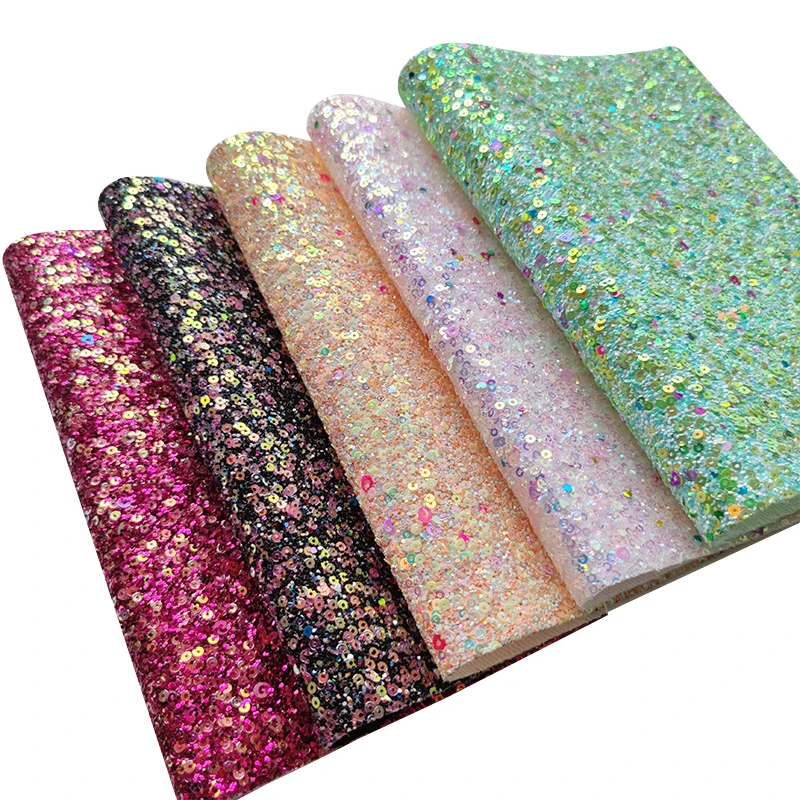 Round/Heart/Square Colorful Shiny Sequins Chunky Glitter Faux Leather Fabric Sheet for Making Hair Bow/Decoration/Craft
Round/Heart/Square Colorful Shiny Sequins Chunky Glitter Faux Leather Fabric Sheet for Making Hair Bow/Decoration/Craft