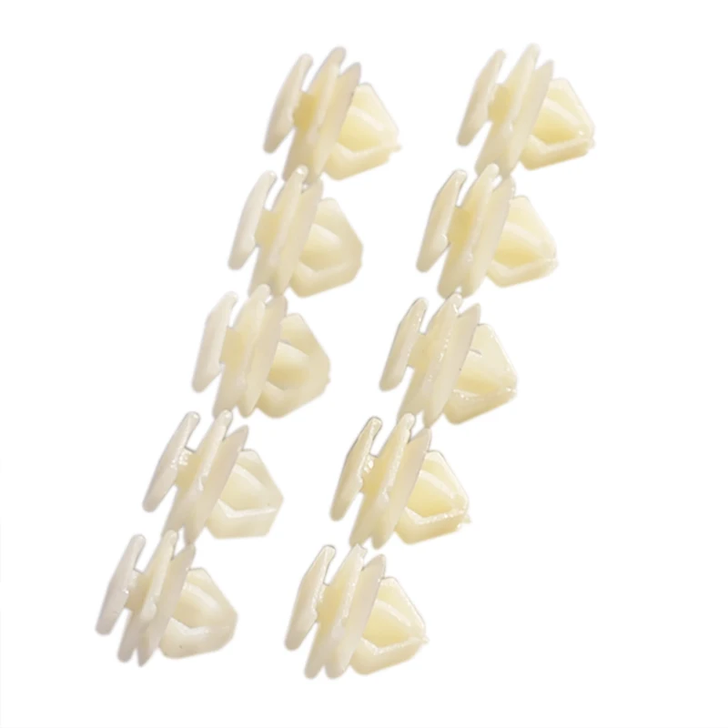 

10Pcs White ABS Expert Door Moulding Clips Trim Panel Hole Clip Push Engine Cover Fasteners For Peugeot 106 206 306 307 806