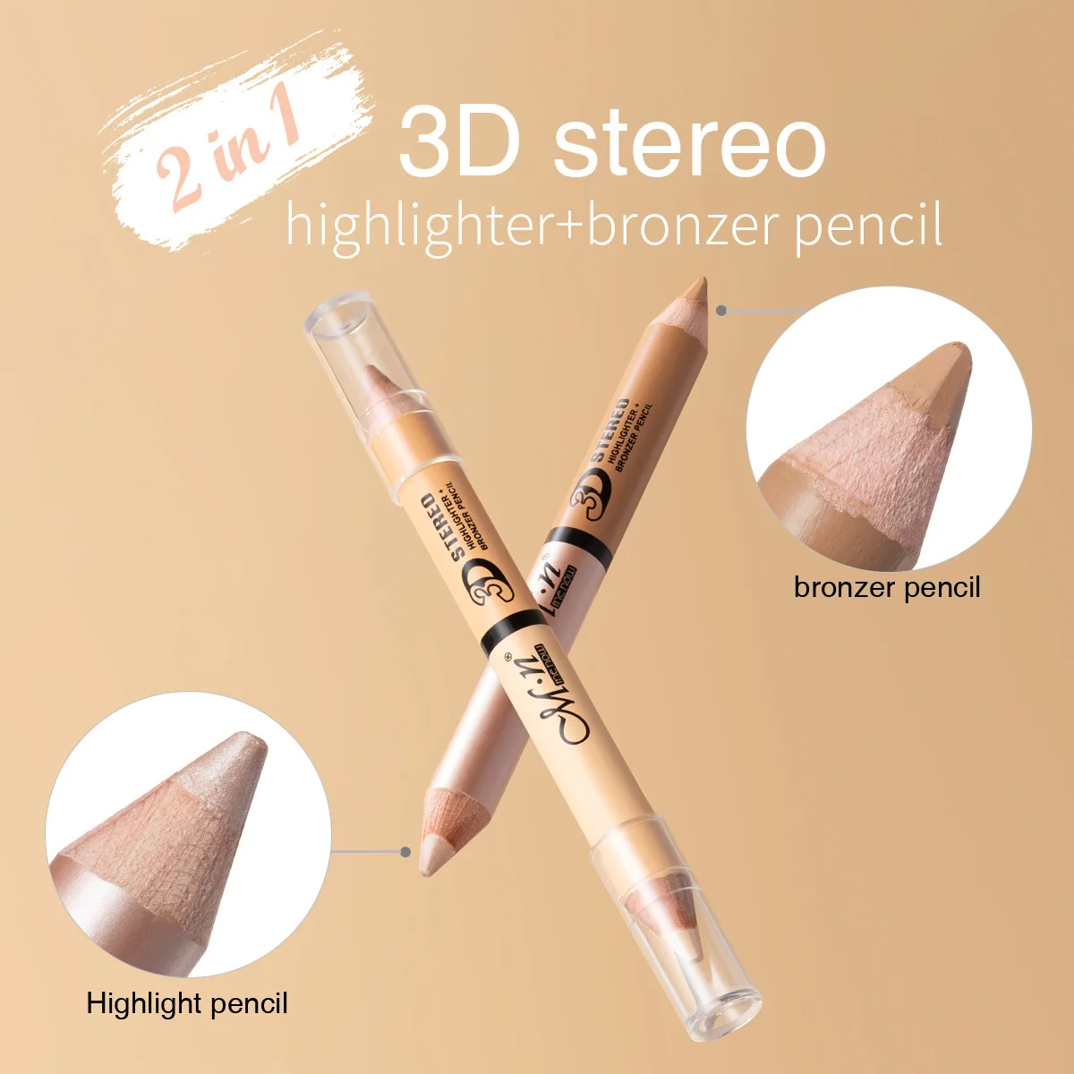 Highlight Pencil Super Easy To Blendans Lasting For All Day Impartsa Lustrous Sheen To Skin give Pencil sharpener 1pcs
Highlight Pencil Super Easy To Blendans Lasting For All Day Impartsa Lustrous Sheen To Skin give Pencil sharpener 1pcs