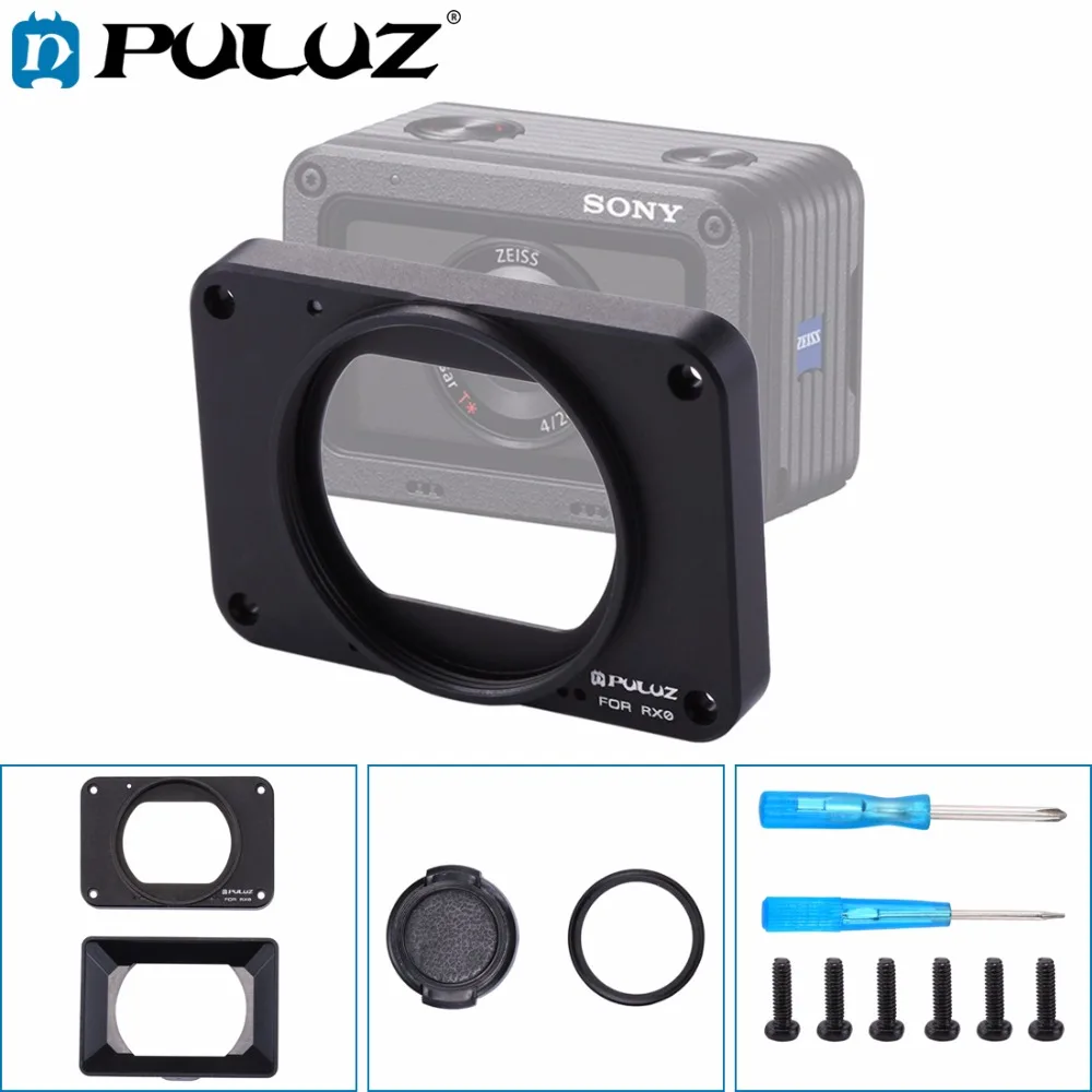 PULUZ for RX0/RX0 II Aluminum Alloy Front Panel + 37mm UV Filter Lens+Lens Sunshade &crews and Scr For RX0 Accessories
PULUZ for RX0/RX0 II Aluminum Alloy Front Panel + 37mm UV Filter Lens+Lens Sunshade &crews and Scr For RX0 Accessories