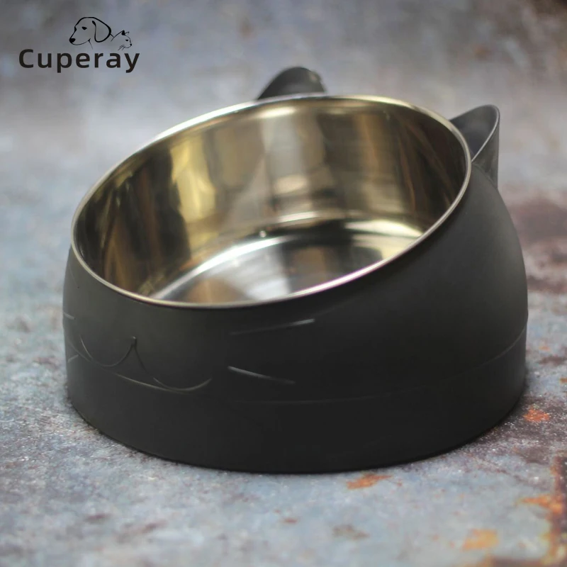 Pet Bowl Tilted Stainless Steel Cat Dogs Food Container Non-slip Base Pet Water Feeder Safeguard Neck Puppy Cats Bowls Supplies
Pet Bowl Tilted Stainless Steel Cat Dogs Food Container Non-slip Base Pet Water Feeder Safeguard Neck Puppy Cats Bowls Supplies