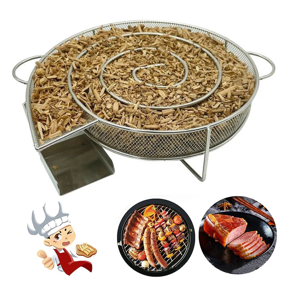 Cold Smoke Generator For BBQ Grill Or Smoker Wood Dust Hot And Cold Smoking Salmon Meat Burn Cooking Stainless Steel BBQ Tools
Cold Smoke Generator For BBQ Grill Or Smoker Wood Dust Hot And Cold Smoking Salmon Meat Burn Cooking Stainless Steel BBQ Tools