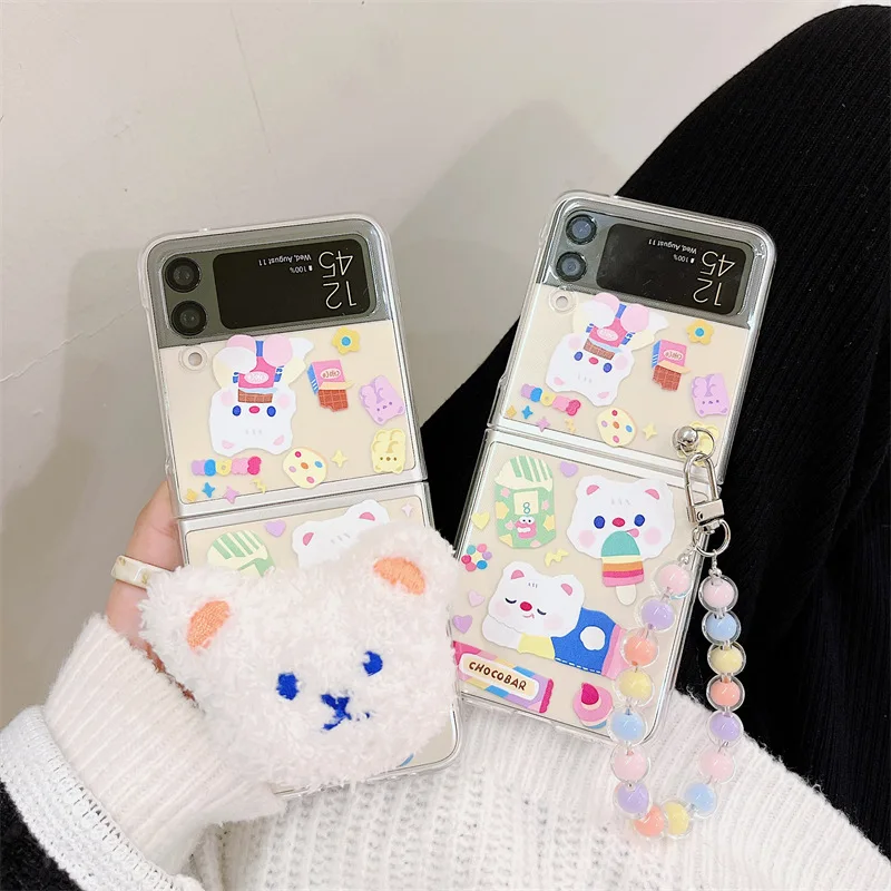 Cartoon Cute Candy Snack Bear Phone Case for Samsung Galaxy Z Flip 3 5G Hard PC Back Cover for ZFlip3 Case Protective Shell
Cartoon Cute Candy Snack Bear Phone Case for Samsung Galaxy Z Flip 3 5G Hard PC Back Cover for ZFlip3 Case Protective Shell