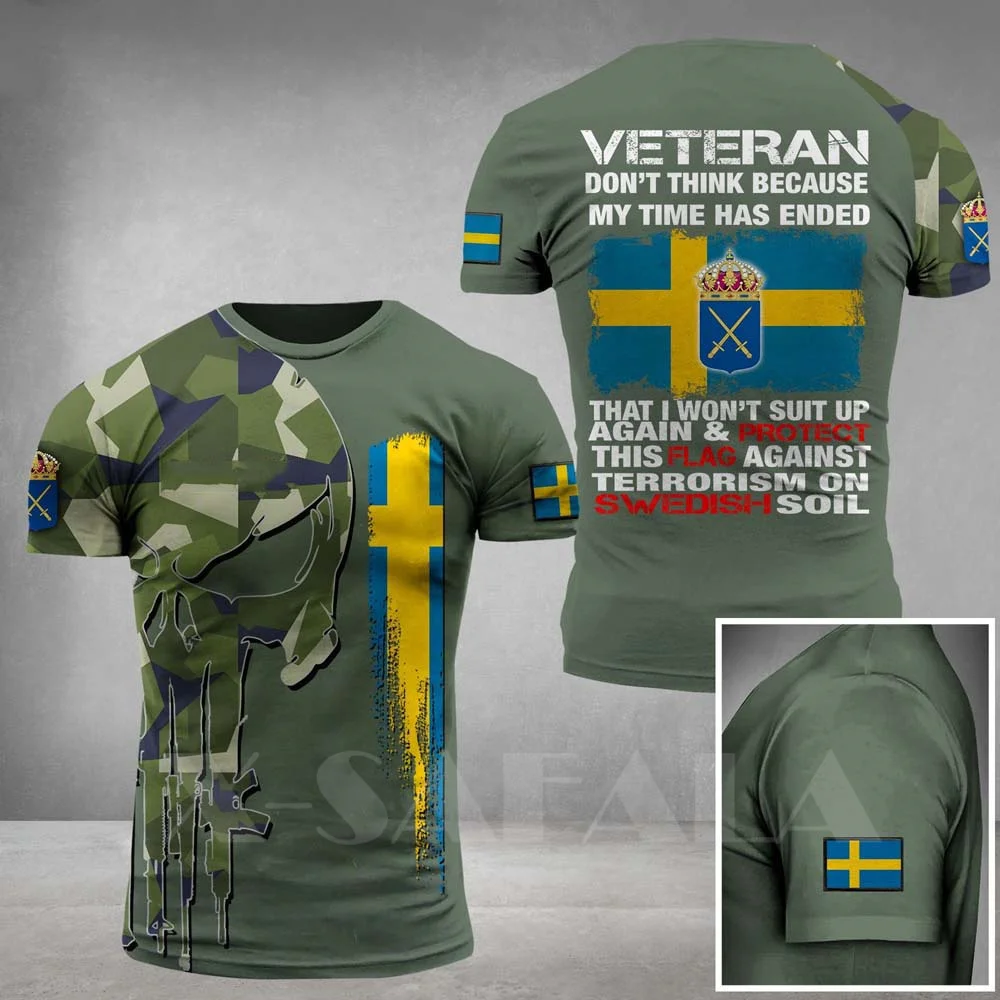 Sweden Soldier-ARMY-VETERAN Country Flag T-shirt For Men 3D Printed High Quality Milk Fiber O-neck Men Streetwear Casual Top
Sweden Soldier-ARMY-VETERAN Country Flag T-shirt For Men 3D Printed High Quality Milk Fiber O-neck Men Streetwear Casual Top