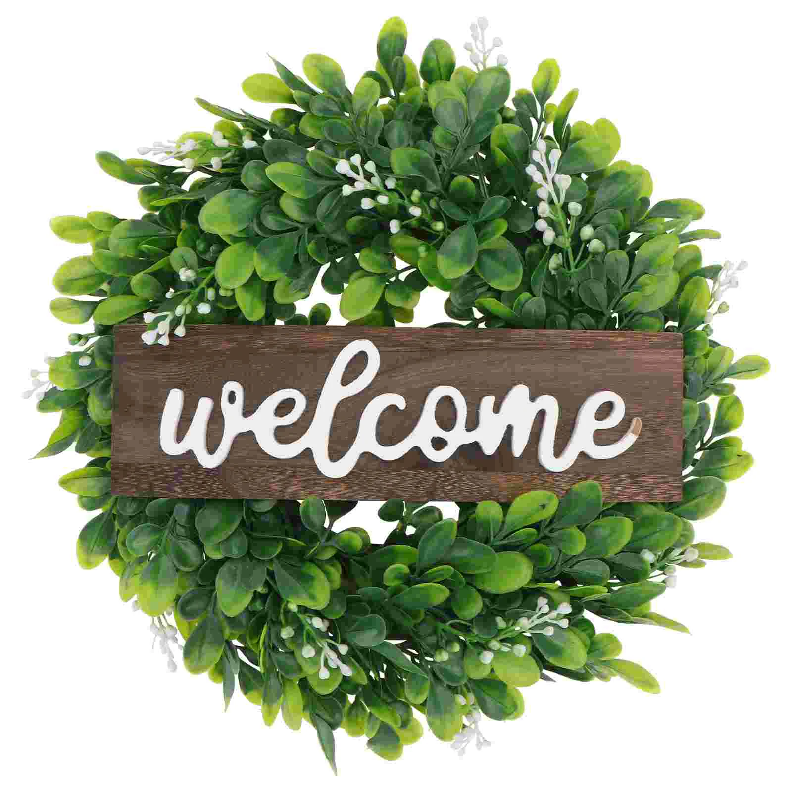 Wreath Artificial Spring Green Decor Welcome Decoration Garland Simulation Wall Door Front Sign Garden Patio Farmhouse Porch
Wreath Artificial Spring Green Decor Welcome Decoration Garland Simulation Wall Door Front Sign Garden Patio Farmhouse Porch