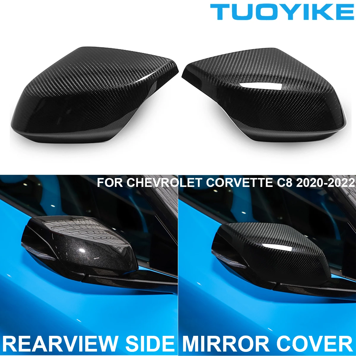 2PCS LHD RHD Car Styling Real Carbon Fiber Rearview Side Mirror Cap Shell Cover Trim Sticker For Chevrolet Corvette C8 2020-2021
2PCS LHD RHD Car Styling Real Carbon Fiber Rearview Side Mirror Cap Shell Cover Trim Sticker For Chevrolet Corvette C8 2020-2021