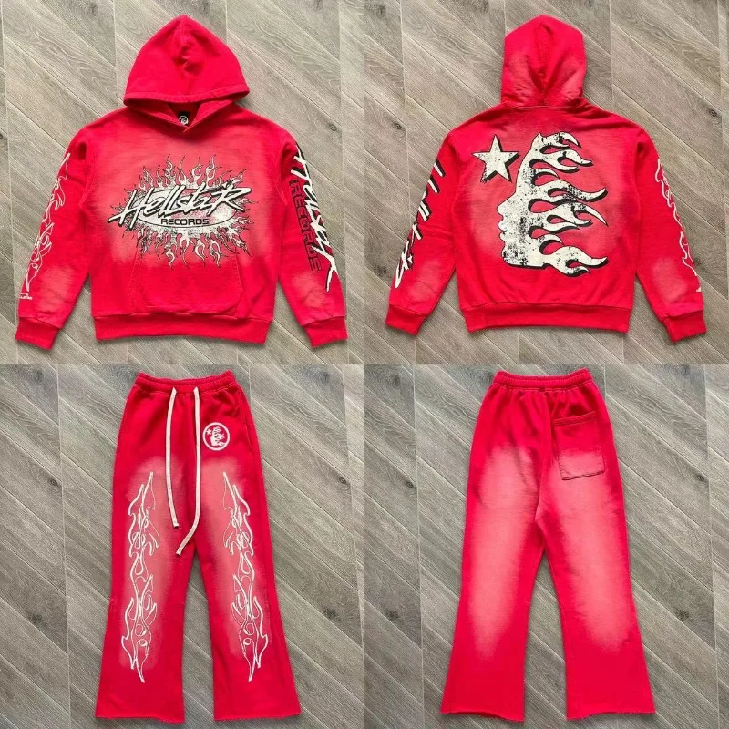 Vintage Red Hellstar 2023 New High Quality Hoodie Men Women Loose Bell Bottoms Casual Sweatpants
Vintage Red Hellstar 2023 New High Quality Hoodie Men Women Loose Bell Bottoms Casual Sweatpants
