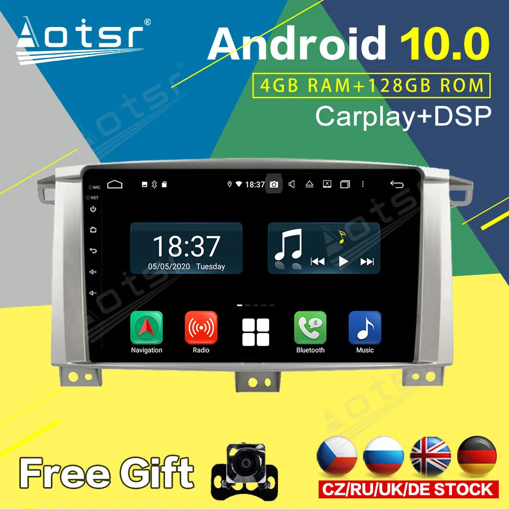 Car Radio Player For Toyota Land Cruiser LC100 2005 2006 2007 GPS Navigation 4+128G Android Auto Stereo Head Unit Carplay Audio
Car Radio Player For Toyota Land Cruiser LC100 2005 2006 2007 GPS Navigation 4+128G Android Auto Stereo Head Unit Carplay Audio