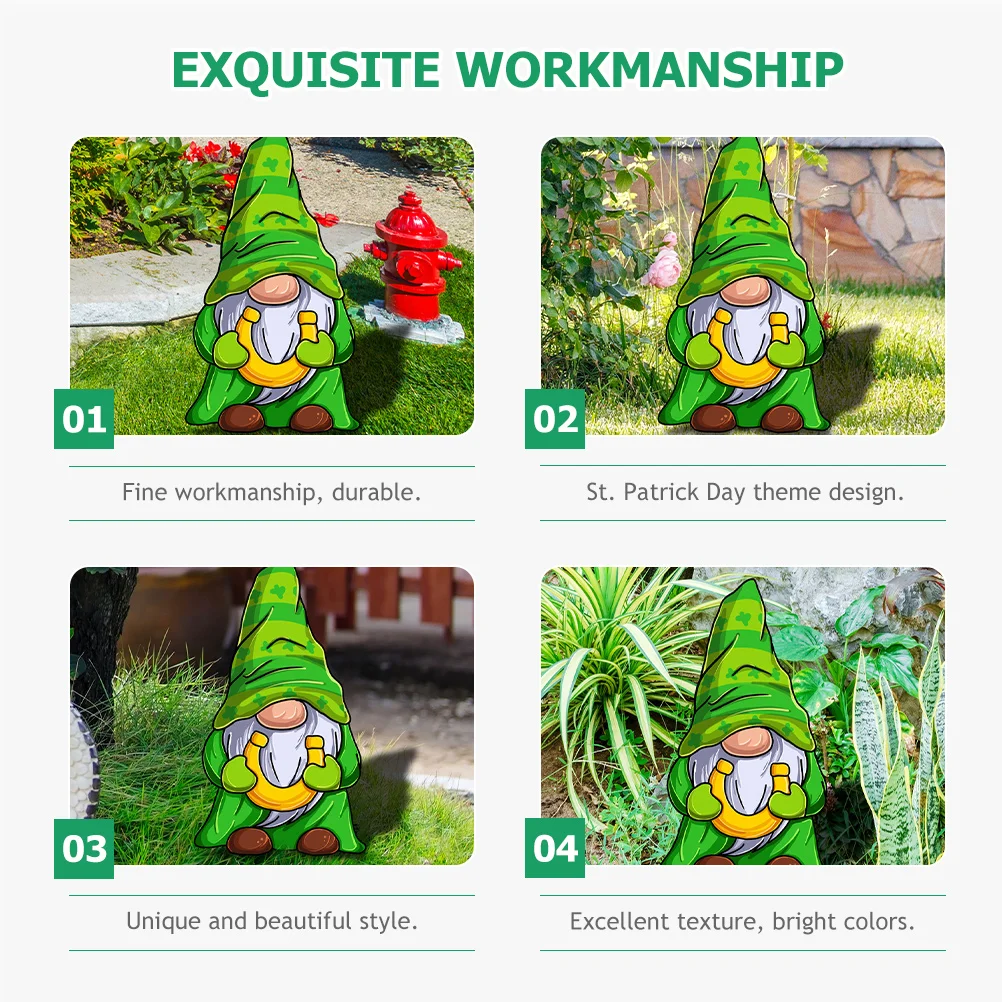 4pcs St Patrick's Day Gnome Yard Sign Garden Lawn Sign Festival Outside Decoration
4pcs St Patrick's Day Gnome Yard Sign Garden Lawn Sign Festival Outside Decoration