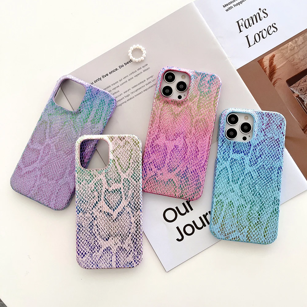 Luxury Leather Laser Gradient For iPhone 13 12 11 Pro Max Mini iX XR Xs Max Soft Case SE 2020 7 8 Plus Colorful Pink phone case
Luxury Leather Laser Gradient For iPhone 13 12 11 Pro Max Mini iX XR Xs Max Soft Case SE 2020 7 8 Plus Colorful Pink phone case
