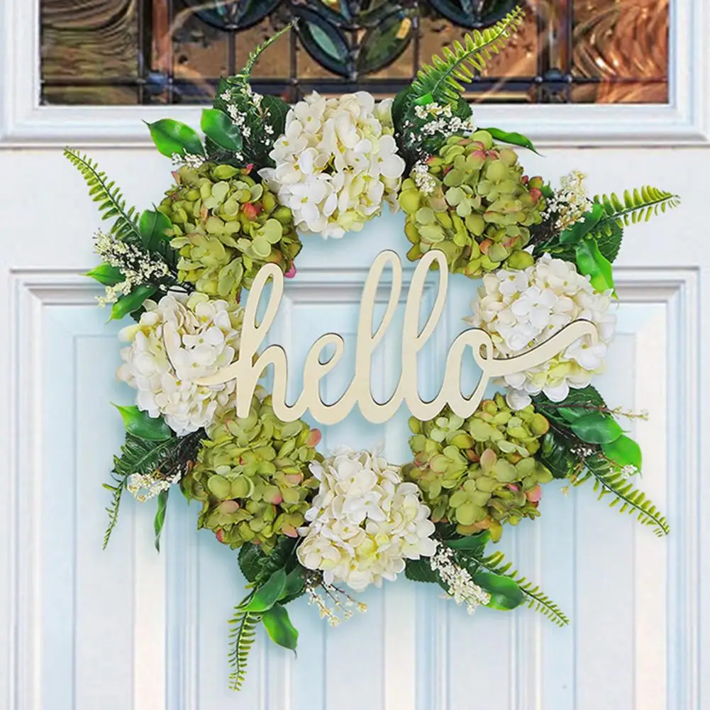 Plastic Wreath Festive Decoration Artificial Wreath Door Decoration Festive Hello Green White Hydrangea for Front for Wall
Plastic Wreath Festive Decoration Artificial Wreath Door Decoration Festive Hello Green White Hydrangea for Front for Wall