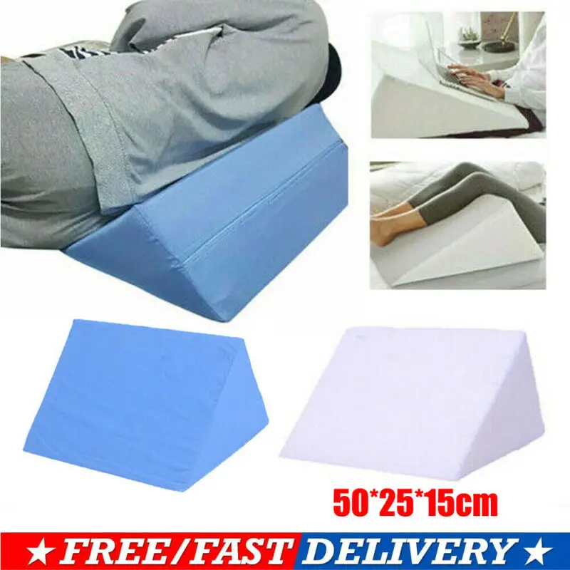 

2022 New Fashion Side Triangle Pillows 50x25x15cm Acid Reflux Foam Bed Wedge Pillow Elevation Cushion Back Leg Lumbar Support