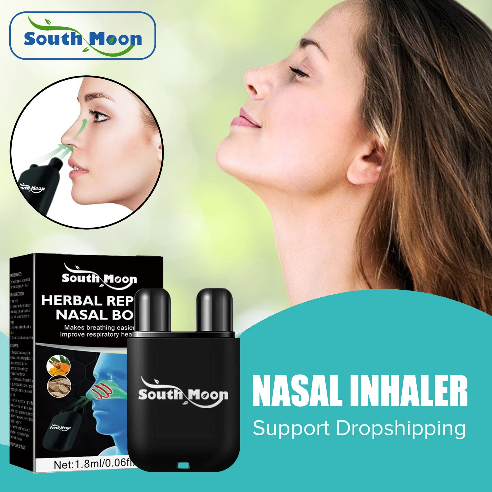 Nasal Inhaler Treatment Stuffy Nose Rhinitis Nasal Lung Cleaning Fast Improve Breathing Sleeping Fatigue Refreshing Nose Inhaler
Nasal Inhaler Treatment Stuffy Nose Rhinitis Nasal Lung Cleaning Fast Improve Breathing Sleeping Fatigue Refreshing Nose Inhaler