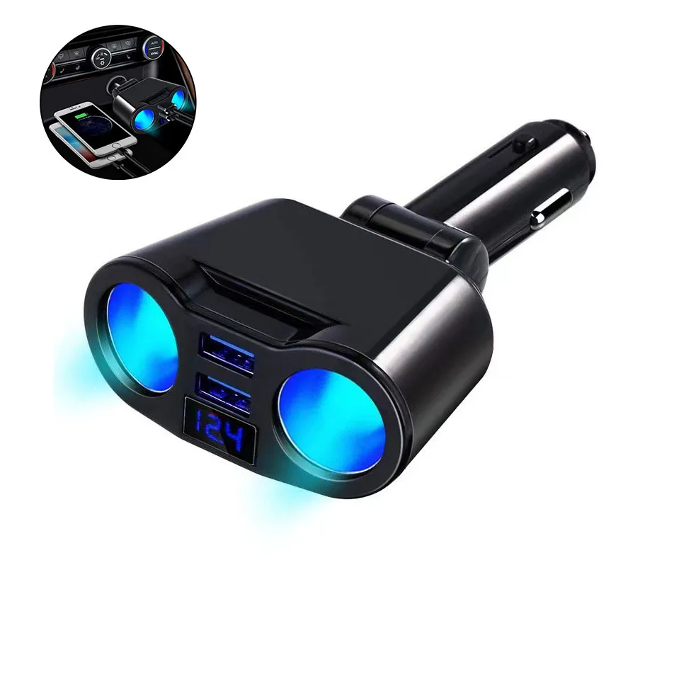 Автомобильное зарядное устройство с 2 USB-портами, 3,1 А, 12-24 В постоянного тока
Автомобильное зарядное устройство с 2 USB-портами, 3,1 А, 12-24 В постоянного тока