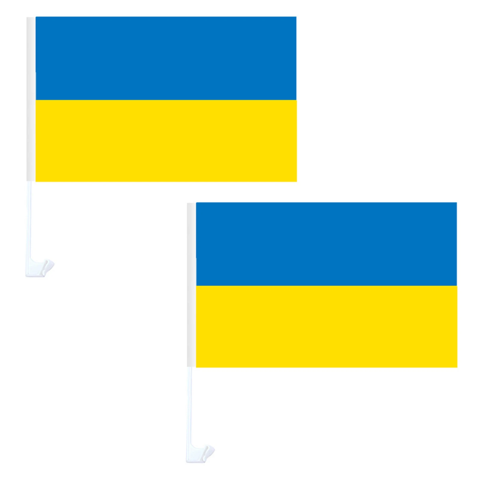 2pcs Ukraine Stick Flag Ukraine 14*21CM HandHeld Mini Flag With White Pole - Vivid Color and Fade Resistant
2pcs Ukraine Stick Flag Ukraine 14*21CM HandHeld Mini Flag With White Pole - Vivid Color and Fade Resistant