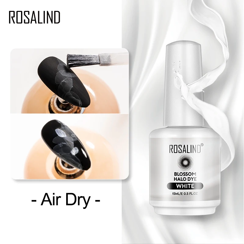 ROSALIND 15ML White Blossom Halo Dyeing Air Dry Ink Style Blooming For DIY Nail Art Lasting Base Top Coat Nail Gel Polish
ROSALIND 15ML White Blossom Halo Dyeing Air Dry Ink Style Blooming For DIY Nail Art Lasting Base Top Coat Nail Gel Polish