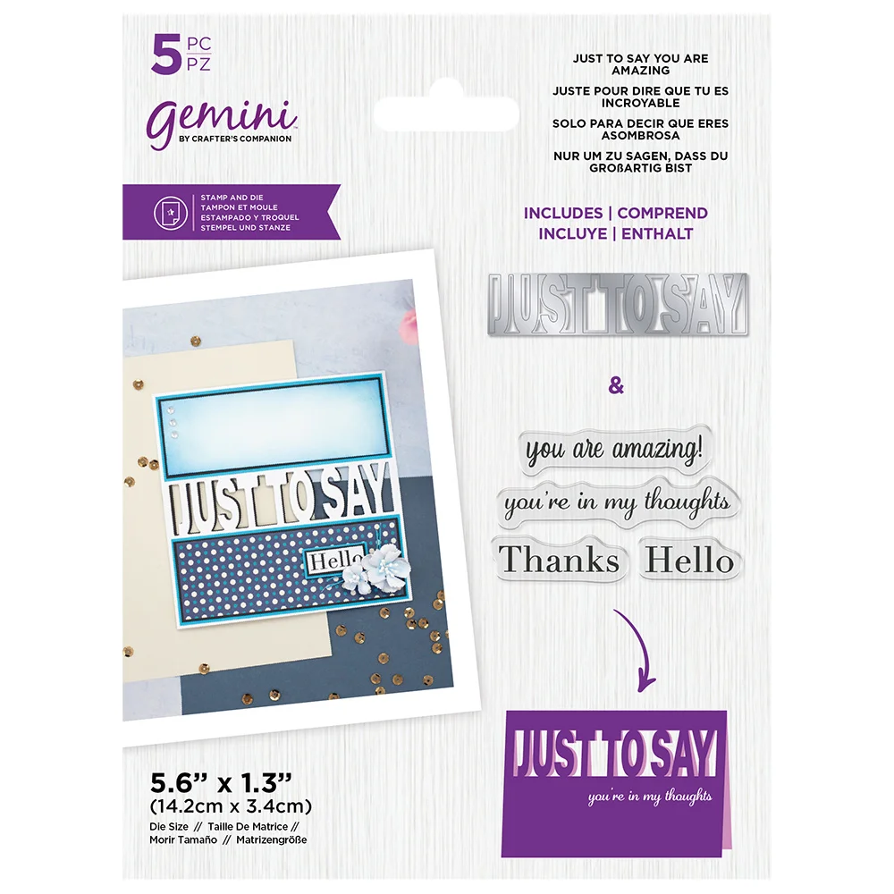 2022 New Just to Say You Are Amazing Metal Cutting Dies Stamps Scrapbook Decorate Embossing Template Diy Gift Card Handmade Mold
2022 New Just to Say You Are Amazing Metal Cutting Dies Stamps Scrapbook Decorate Embossing Template Diy Gift Card Handmade Mold