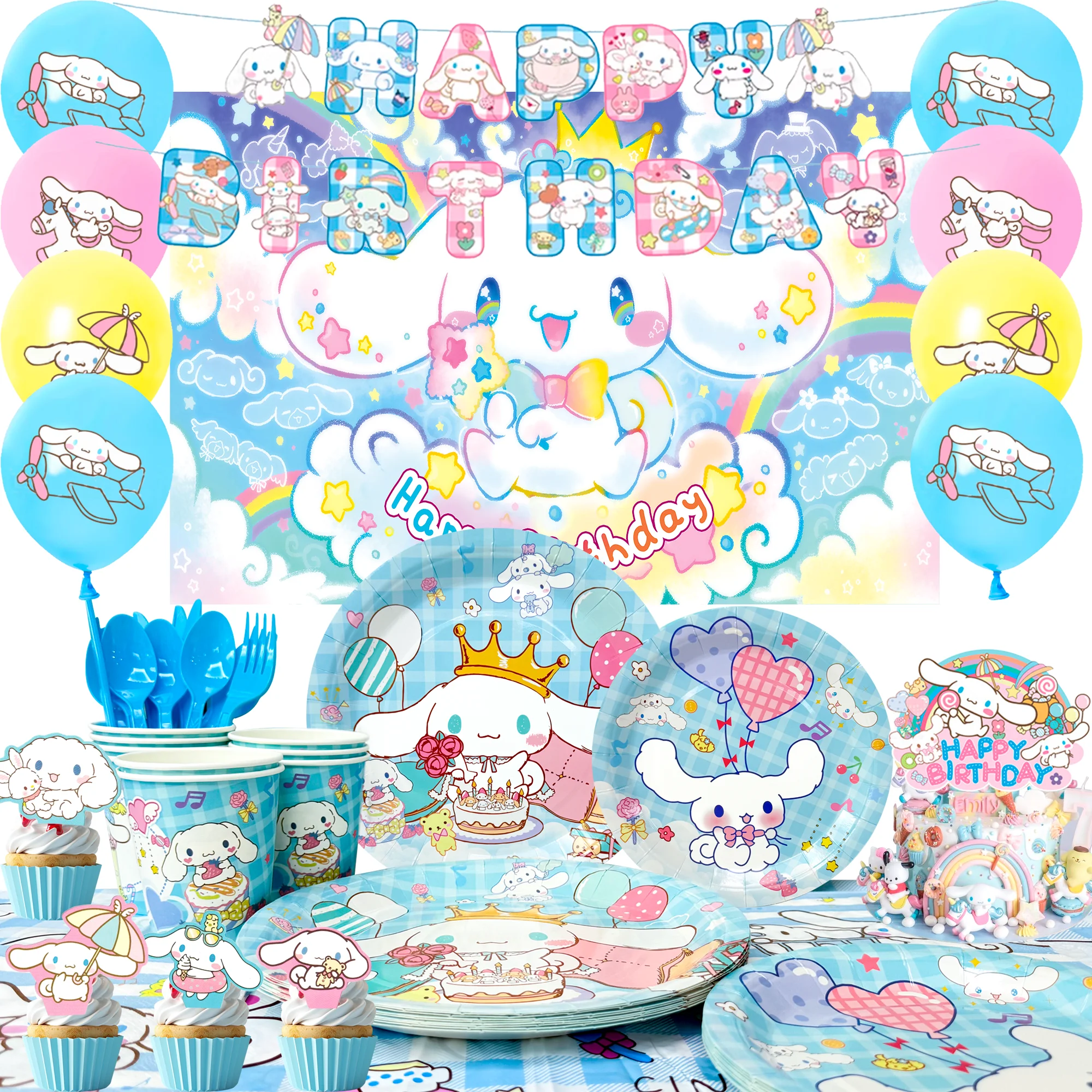 Набор для праздника Cinnamoroll 108 предметов
Набор для праздника Cinnamoroll 108 предметов