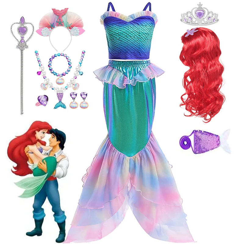 Little Mermaid Ariel Princess Dresses For Girl Cosplay Costume Children Performance Clothes Kids Birthday Carnival Party Outfits
Little Mermaid Ariel Princess Dresses For Girl Cosplay Costume Children Performance Clothes Kids Birthday Carnival Party Outfits
