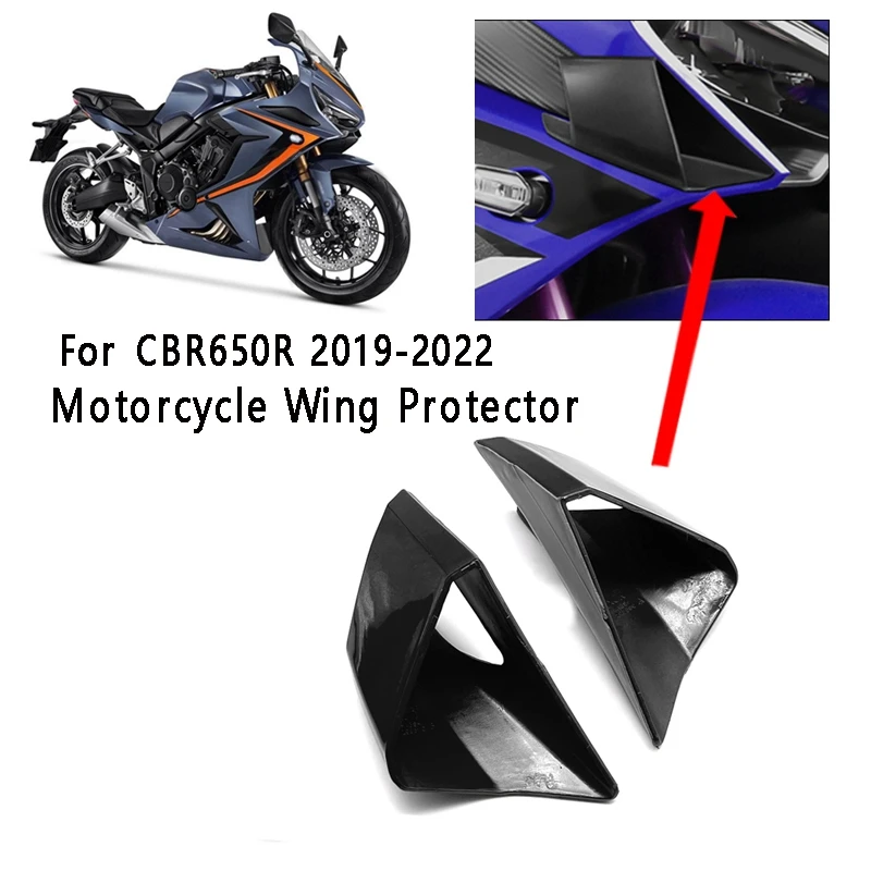 2Pcs Motorcycle Wing Protector Fairing Winglets Fin Trim Cover Wind Fairing For Honda CBR650R 2019-2022
2Pcs Motorcycle Wing Protector Fairing Winglets Fin Trim Cover Wind Fairing For Honda CBR650R 2019-2022