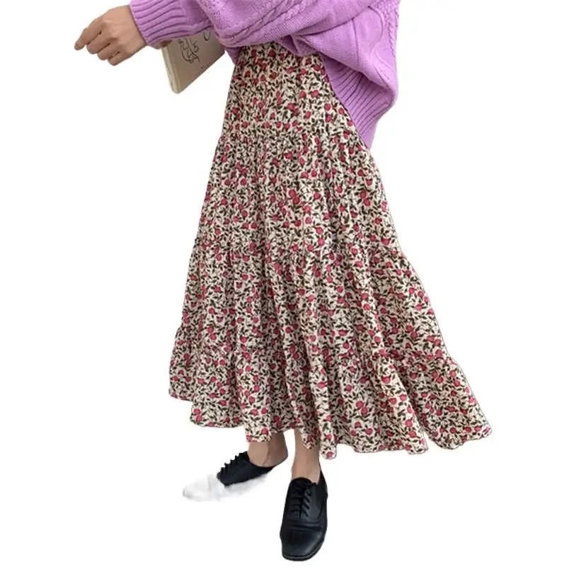 Plus size Floral Print vintage skirts,2023 High Waist Pleated Maxi Skirt Elegant Female Bottom Bohemia cotton skirts 5XL 6XL 
Plus size Floral Print vintage skirts,2023 High Waist Pleated Maxi Skirt Elegant Female Bottom Bohemia cotton skirts 5XL 6XL
