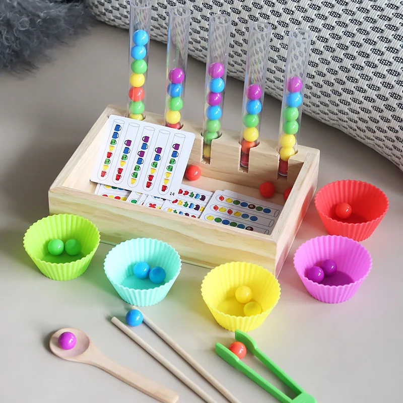 Wooden Clip Bead Game Test Tube Clip Ball Game Educational Toy Child Color Cognition Montessori Teaching Aids Parent-child Gifts
Wooden Clip Bead Game Test Tube Clip Ball Game Educational Toy Child Color Cognition Montessori Teaching Aids Parent-child Gifts