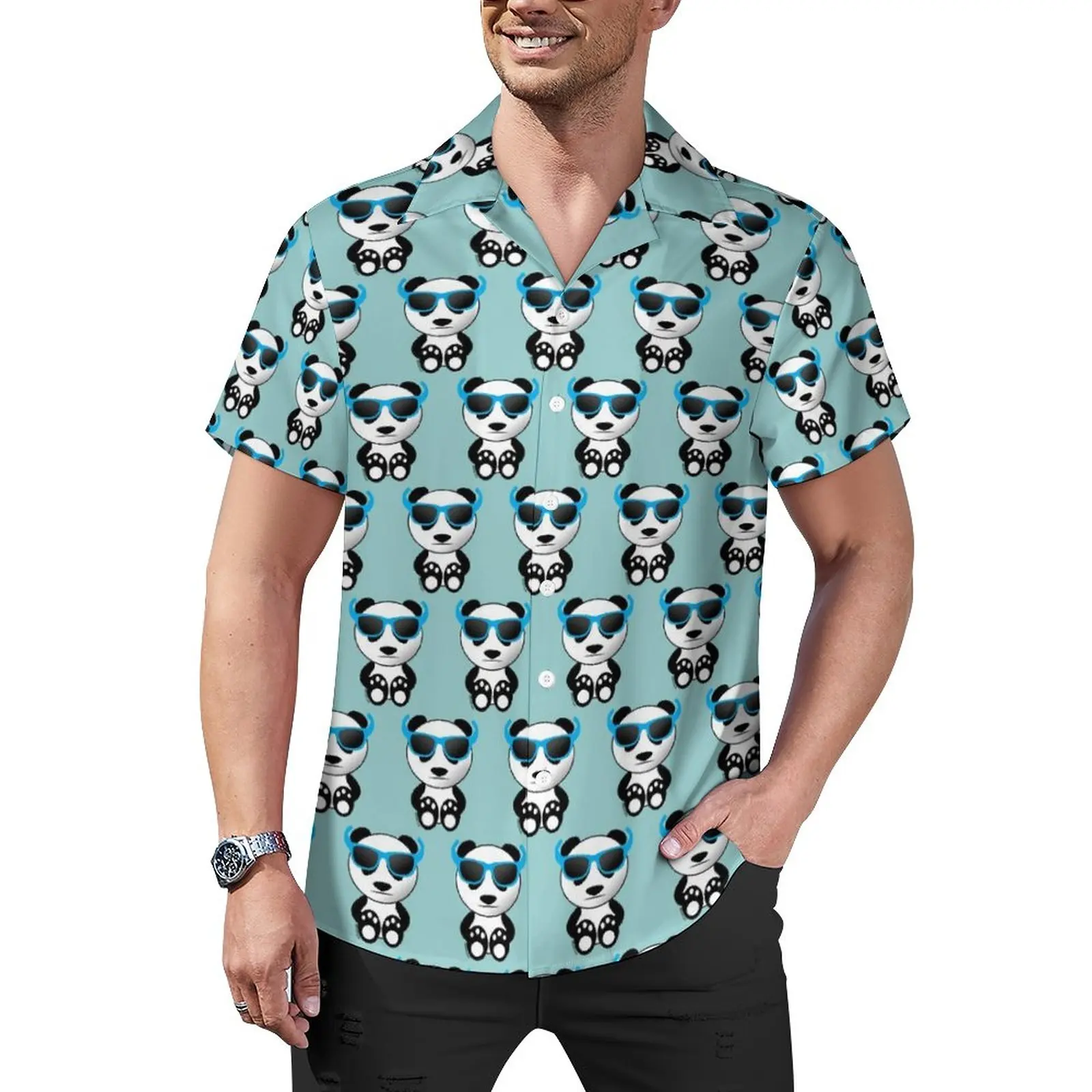 Cute Panda Bear Loose Shirt Male Beach Cool Animal Print Casual Shirts Hawaiian Graphic Short Sleeve Novelty Oversized Blouses
Cute Panda Bear Loose Shirt Male Beach Cool Animal Print Casual Shirts Hawaiian Graphic Short Sleeve Novelty Oversized Blouses