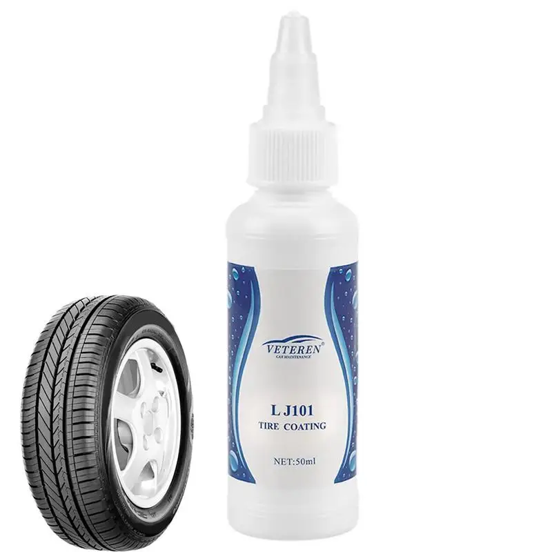 

Car Tire Coating Agent 50ml Car Tires Revitalizing Coating Agent Tire Glazing Protection Brightener Blackening Water Resistant