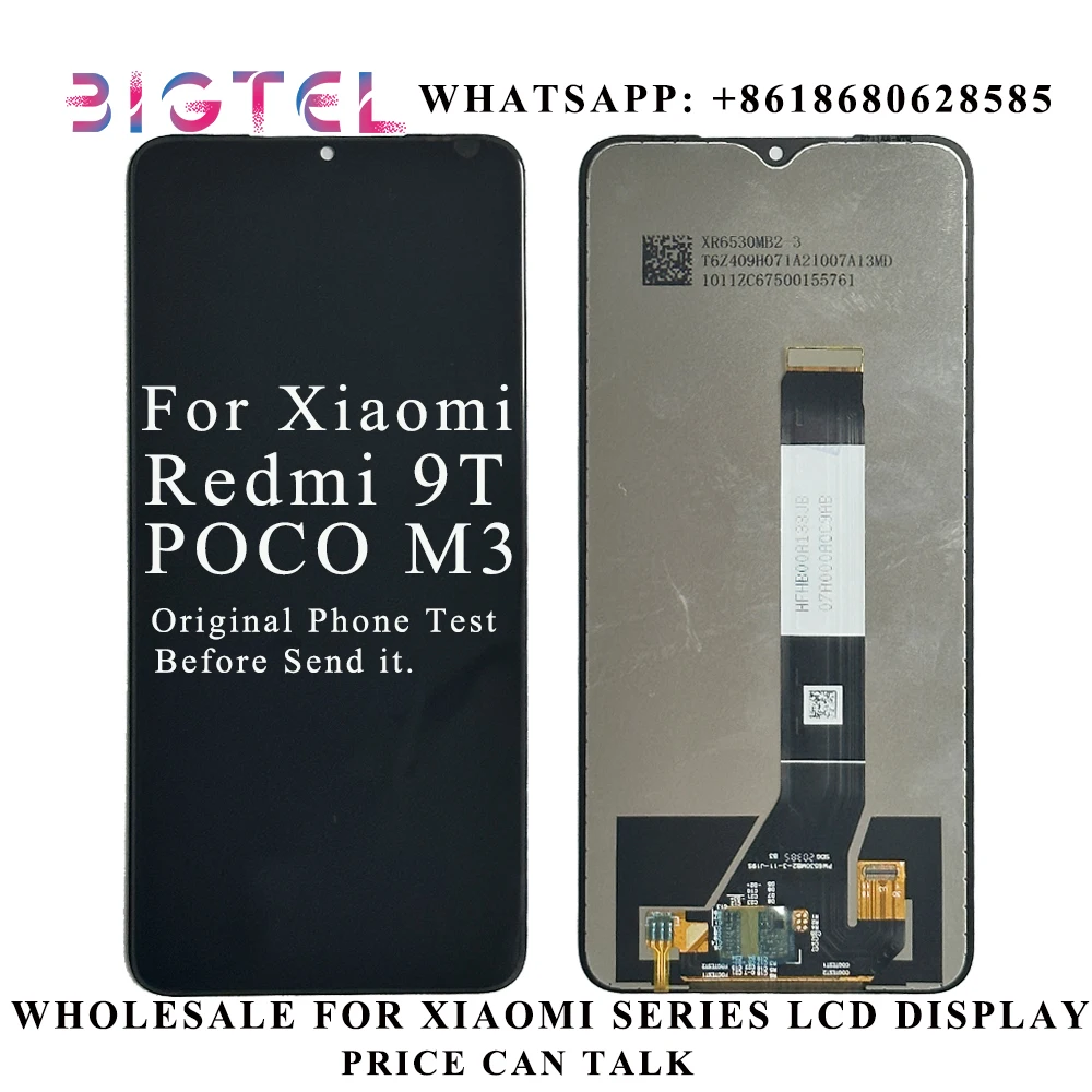 

For Xiaomi Redmi 9T Poco M3 J19S M2010J19SG M2010J19SY Replacement Mobile Phone LCD Display Touch Digitizer Screen Assembly