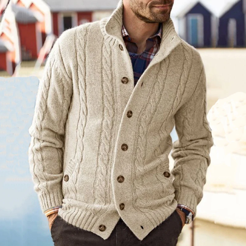 Sweater Cardigans Men Clothes 2022 Winter Fashion Buttoned Turn-down Collar Knit Jackets Mens Fall Long Sleeve Solid Sweatercoat
Sweater Cardigans Men Clothes 2022 Winter Fashion Buttoned Turn-down Collar Knit Jackets Mens Fall Long Sleeve Solid Sweatercoat