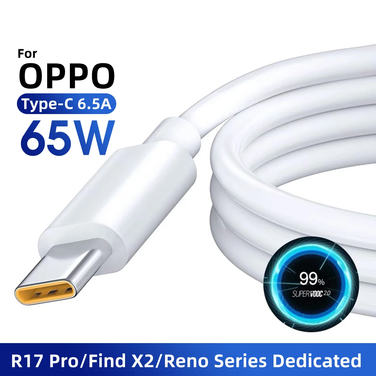 ANKNDO 65W USB C Cable Fast Charge for OPPO VOOC Type-C Cable for R17 Pro Find X2 Pro Ace USB-C Charger Cable Data Cord
ANKNDO 65W USB C Cable Fast Charge for OPPO VOOC Type-C Cable for R17 Pro Find X2 Pro Ace USB-C Charger Cable Data Cord