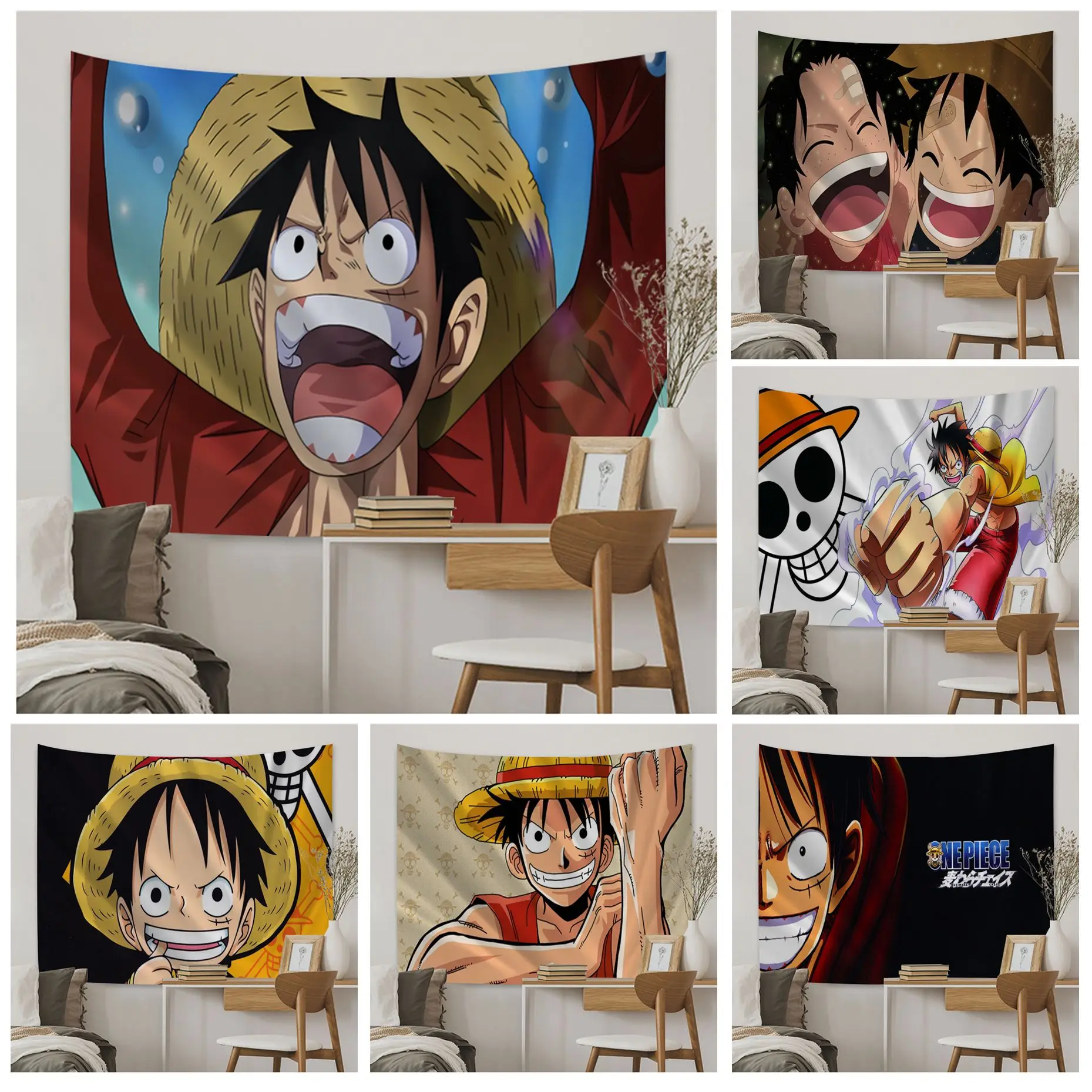 BANDAI One Piece Monkey D. Luffy DIY Wall Tapestry Indian Buddha Wall Decoration Witchcraft Bohemian Hippie Decor Blanket 
BANDAI One Piece Monkey D. Luffy DIY Wall Tapestry Indian Buddha Wall Decoration Witchcraft Bohemian Hippie Decor Blanket