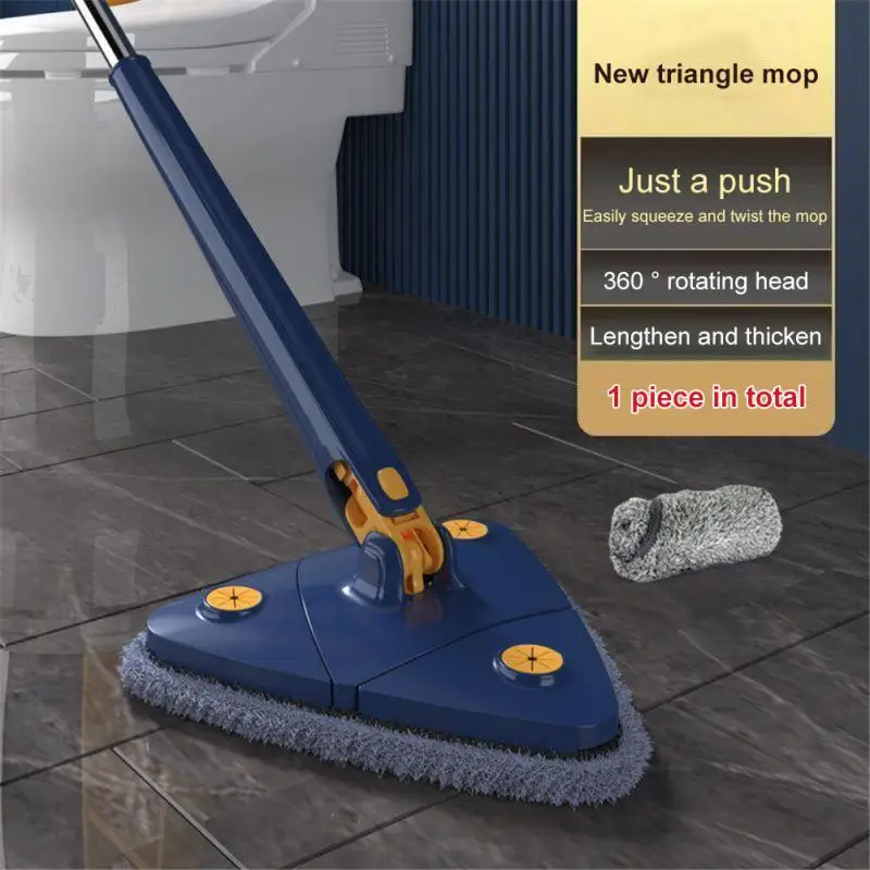 360 Rotatable Telescopic Triangle Cleaning Mop Household Ceiling Cleaning Brush Tool Self-draining To Clean Tiles And Walls 
360 Rotatable Telescopic Triangle Cleaning Mop Household Ceiling Cleaning Brush Tool Self-draining To Clean Tiles And Walls
