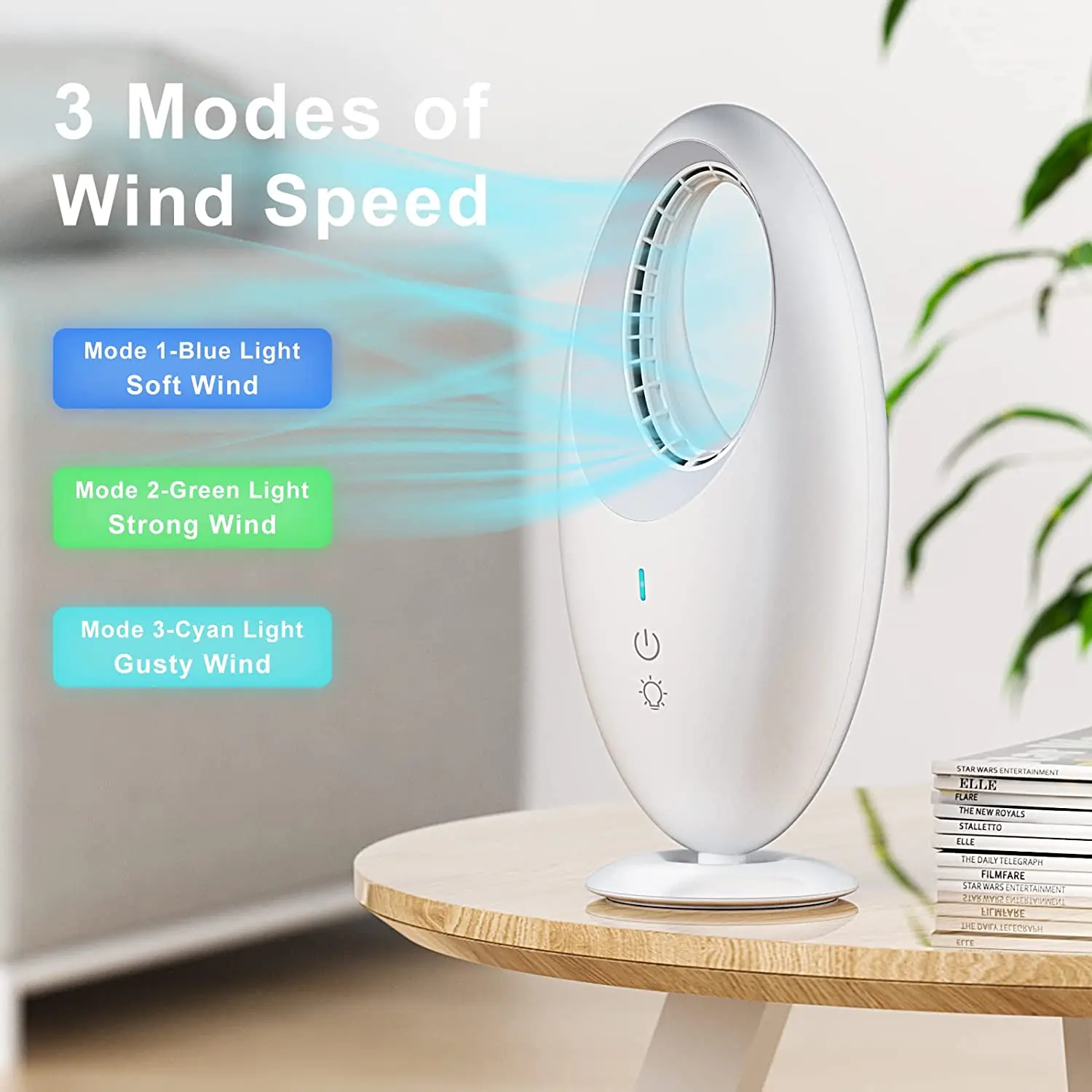Electric Bladeless Desk Fan 12 Inch Small Table Fan Air Cooler Portable Touch Switch USB Rechargeable Rotate Breeze Quiet Fan
Electric Bladeless Desk Fan 12 Inch Small Table Fan Air Cooler Portable Touch Switch USB Rechargeable Rotate Breeze Quiet Fan