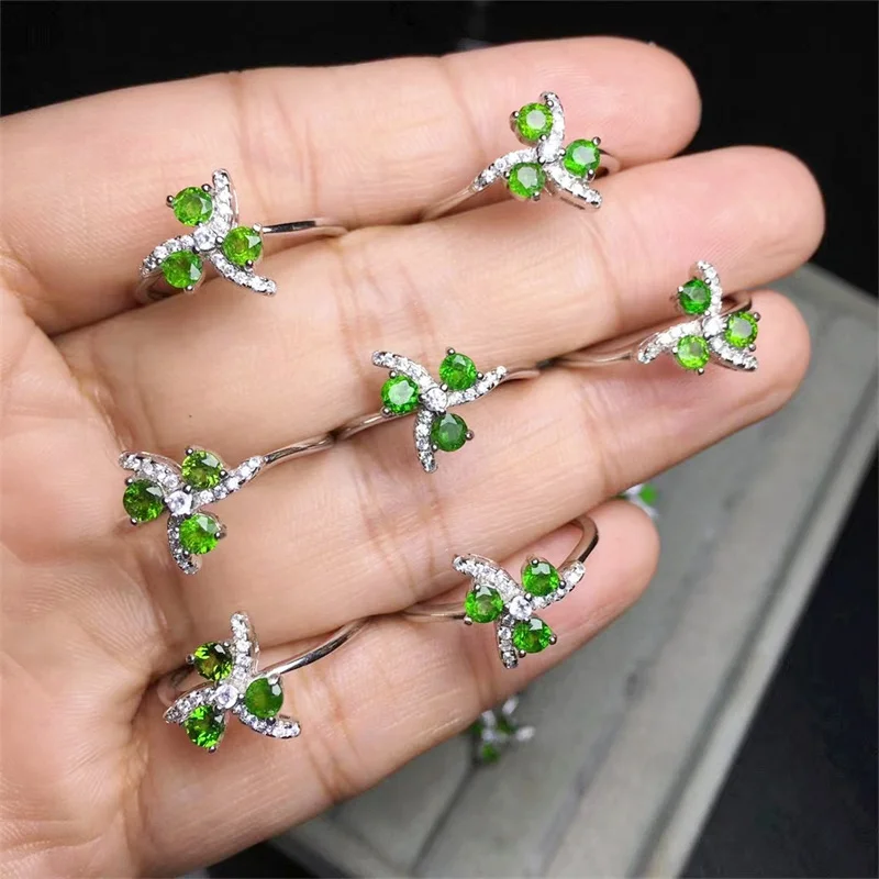 S925 Natural Diopside Ring Crystal Healing Stone Fashion Gemstone Jewelry For Women Birthday Present Gift 1pcs
S925 Natural Diopside Ring Crystal Healing Stone Fashion Gemstone Jewelry For Women Birthday Present Gift 1pcs