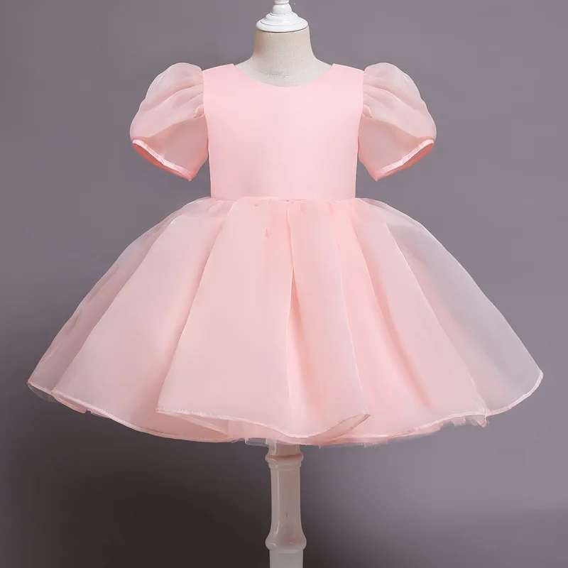 Elegant Girls Pink Puff Sleeve Dresses for Weddings Kids Formal Birthday Party Fairy Princess Cloth Children Tulle Vestido 2-8Y
Elegant Girls Pink Puff Sleeve Dresses for Weddings Kids Formal Birthday Party Fairy Princess Cloth Children Tulle Vestido 2-8Y