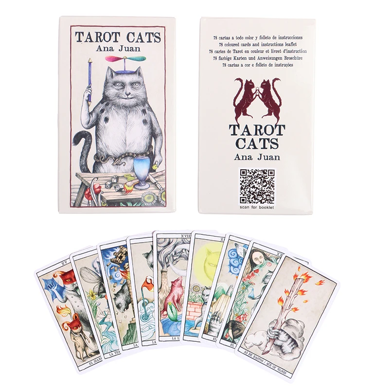 78pcs/set New Tarot Cats Ana Juan Card Waterproof Durable Home Board Game Accessories
78pcs/set New Tarot Cats Ana Juan Card Waterproof Durable Home Board Game Accessories