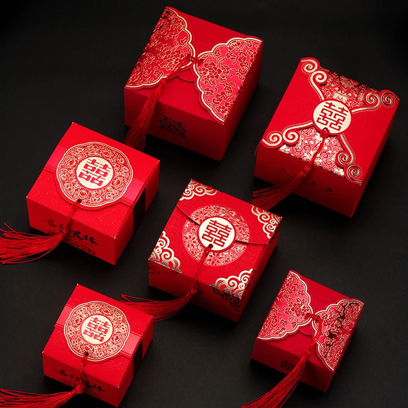 50pcs Chinese Style Candy Boxes Creative Red Wedding Gifts For Guests Mariage Paper Chocolate Packaging Box Boite Gateau Mariage
50pcs Chinese Style Candy Boxes Creative Red Wedding Gifts For Guests Mariage Paper Chocolate Packaging Box Boite Gateau Mariage