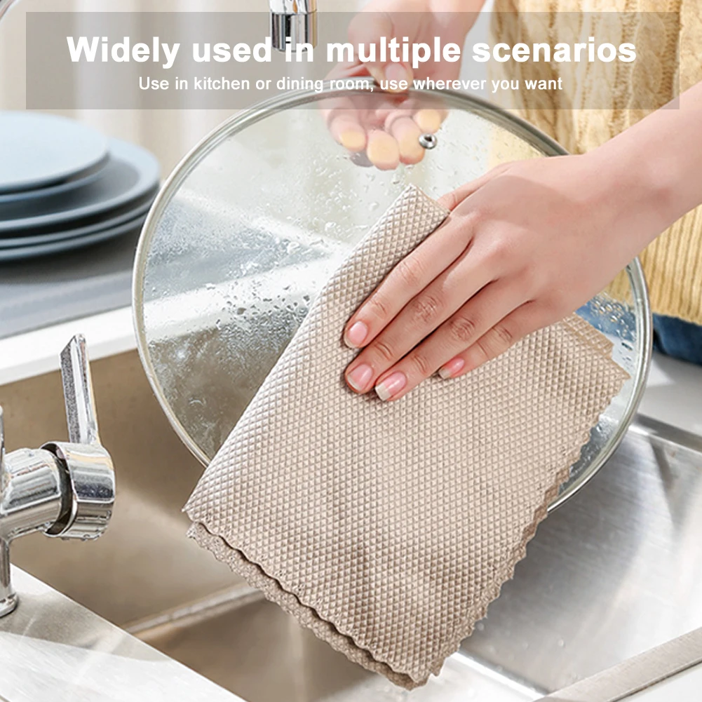 5Pcs Kitchen Cleaning Towel Anti-Grease Wiping Efficient Glass MIrror Cleaning Towel Reusable Absorbent Dish Washing Wiping Rag
5Pcs Kitchen Cleaning Towel Anti-Grease Wiping Efficient Glass MIrror Cleaning Towel Reusable Absorbent Dish Washing Wiping Rag