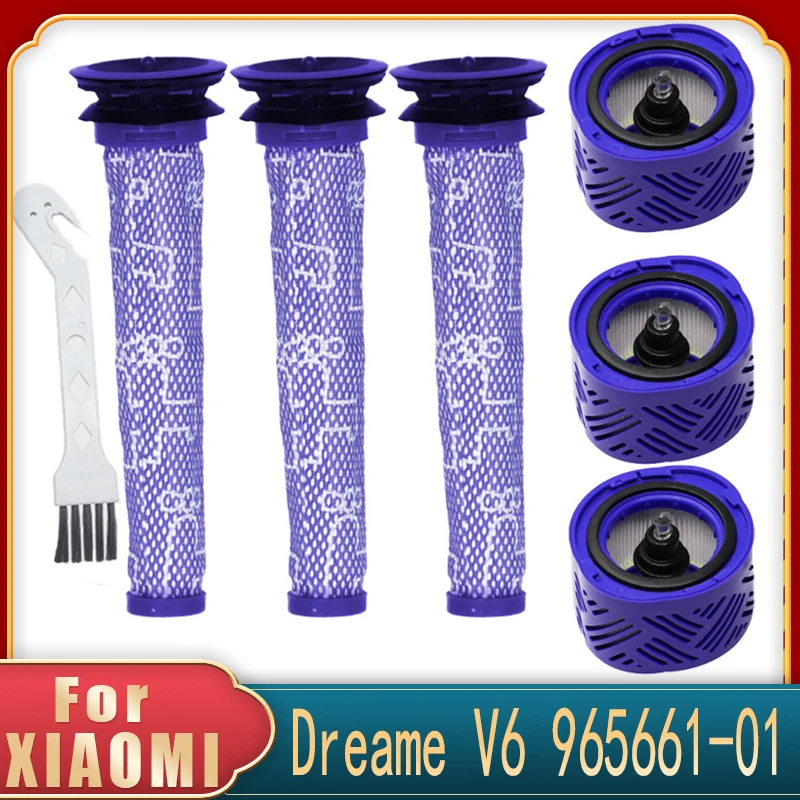 For Dyson V6 Absolute Exclusive Cordless Stick 965661-01 966741-01 Vacuum HEPA Pre-Filter Post Kit For Cleaner Part Accessories
For Dyson V6 Absolute Exclusive Cordless Stick 965661-01 966741-01 Vacuum HEPA Pre-Filter Post Kit For Cleaner Part Accessories