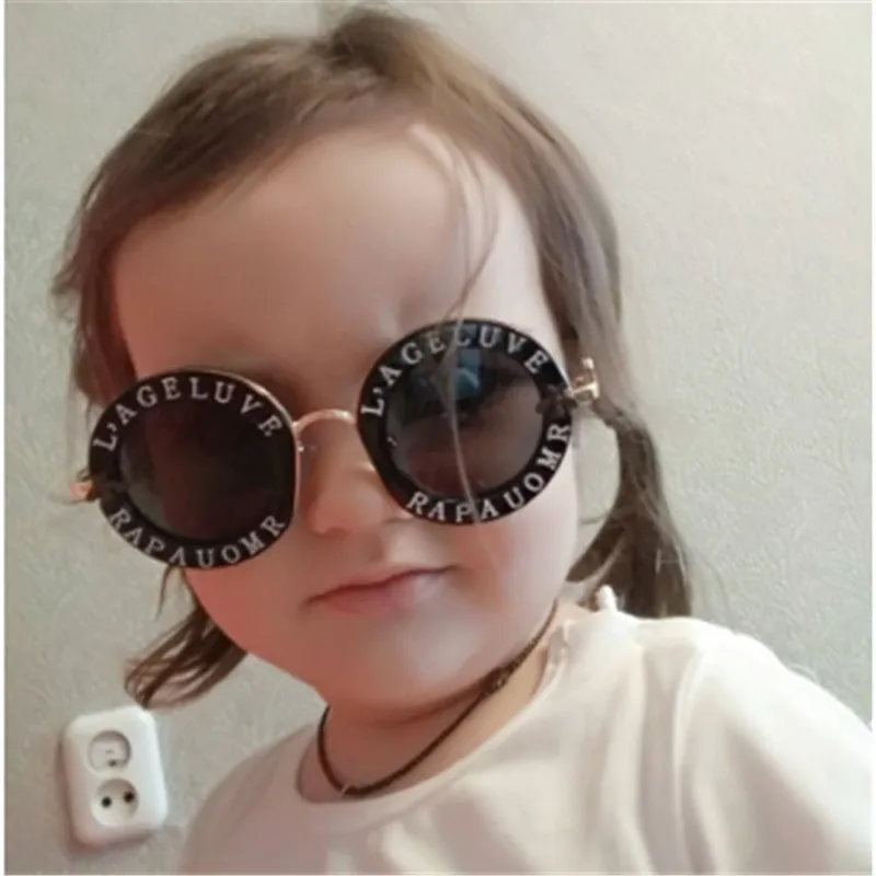 

Детские круглые очки, солнцезащитные очки с защитой от УФ-лучей для девочек, детские классические милые Солнцезащитные очки в стиле ретро для мальчиков, 2019 карамельных цветов, круглые очки