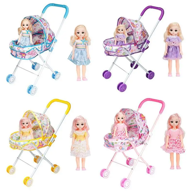 Baby Doll With Stroller Realistic Folding Baby Doll Stroller Set Nuturing Role Play Baby Doll Crib Doll Accessories For Girls
Baby Doll With Stroller Realistic Folding Baby Doll Stroller Set Nuturing Role Play Baby Doll Crib Doll Accessories For Girls