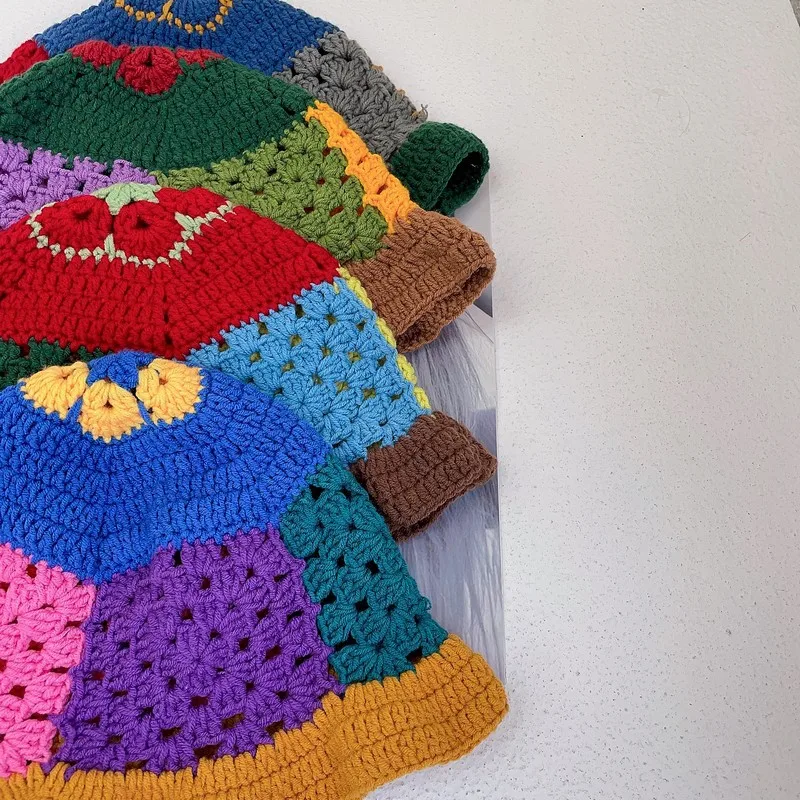 Japanese Flower Fisherman Hat Hollowed Out Knitting Korean Ins Color Versatile Women's Washbasin Hat Spring and Autumn Wool Tide
Japanese Flower Fisherman Hat Hollowed Out Knitting Korean Ins Color Versatile Women's Washbasin Hat Spring and Autumn Wool Tide