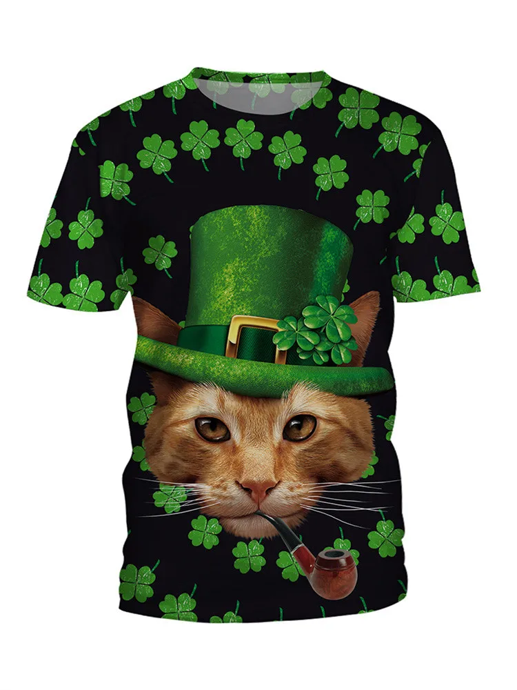 New Tops Women Tee Irish St. Patrick Day 2022 Trend Printed Cartoon Pullover Tshirt Green Unsex Men Female Couple T-shirts
New Tops Women Tee Irish St. Patrick Day 2022 Trend Printed Cartoon Pullover Tshirt Green Unsex Men Female Couple T-shirts