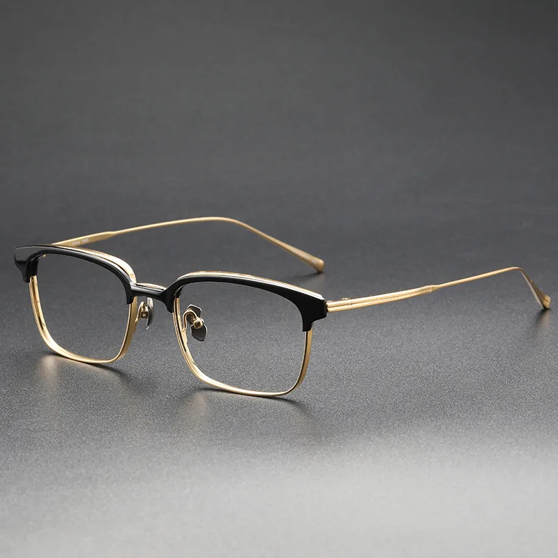 High Quality Small Face Square Eyeglasses Men and Women Titanium New Styles Handmade Vintage Optical Glasses Frames
High Quality Small Face Square Eyeglasses Men and Women Titanium New Styles Handmade Vintage Optical Glasses Frames
