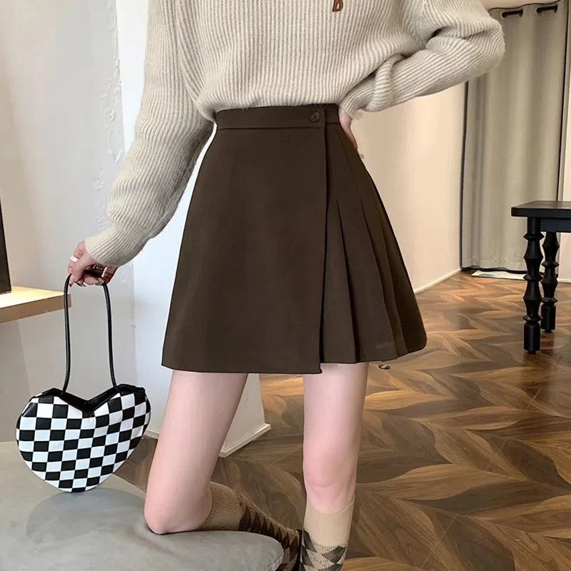 Pleated Skirts for Women Short Spring Autumn High Streetwear Irregular Mini Skirts 2023 New Sweet Elegan Korean Women's Clothes
Pleated Skirts for Women Short Spring Autumn High Streetwear Irregular Mini Skirts 2023 New Sweet Elegan Korean Women's Clothes