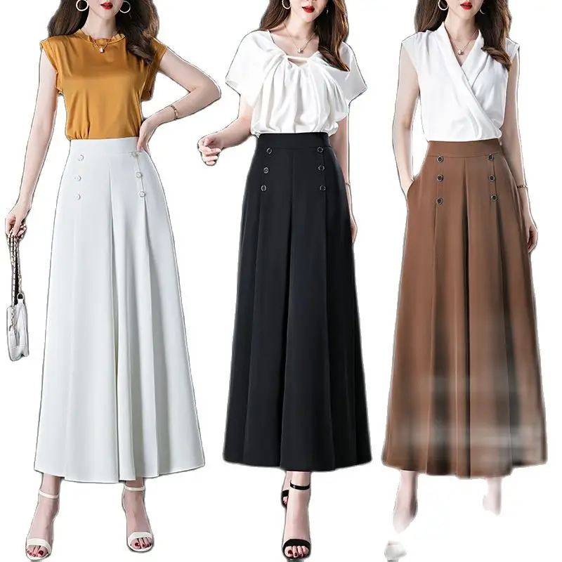 2022 New Women Thin High Waist Culottes Summer Loose White Wide Leg Cropped Trousers Printing Casual Baggy Capri Pants
2022 New Women Thin High Waist Culottes Summer Loose White Wide Leg Cropped Trousers Printing Casual Baggy Capri Pants