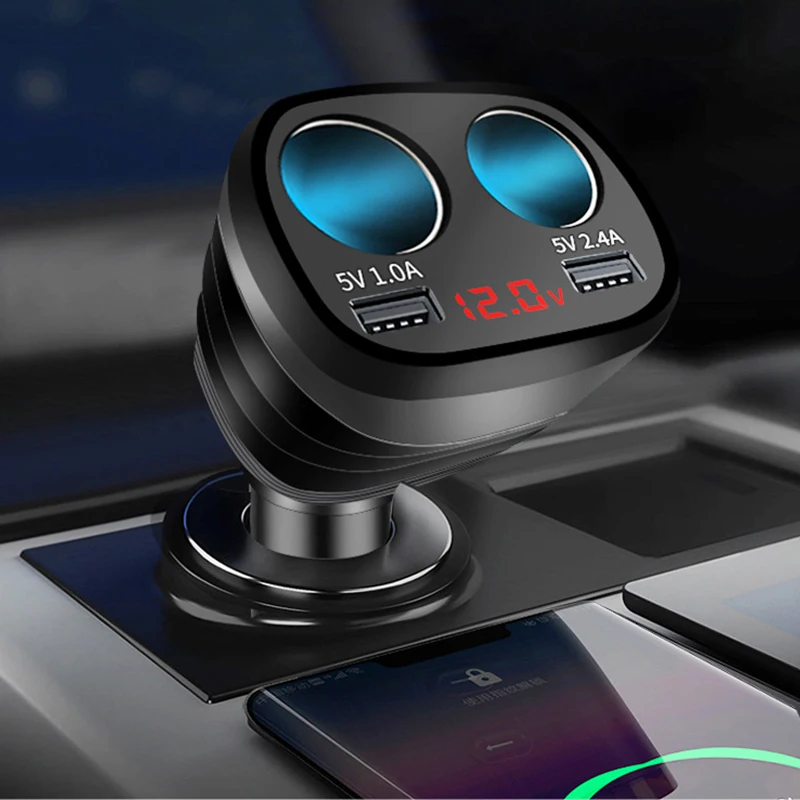 2 in 1Car Cigarette Lighter Socket Splitter Adapter 3.1A USB Charger For 12-32V Car SUV Vehicle For Phone MP3 DVR Accessories
2 in 1Car Cigarette Lighter Socket Splitter Adapter 3.1A USB Charger For 12-32V Car SUV Vehicle For Phone MP3 DVR Accessories